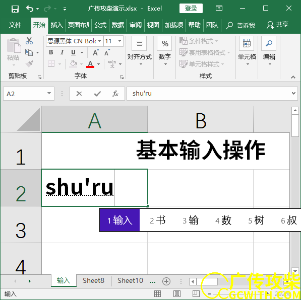 输入